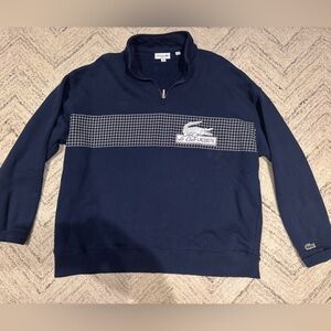 Lacoste Mens Navy Quarter Zip Le Club Lacoste size 3XL